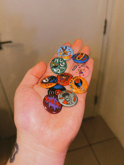 Odd Hand Badges (4 Pack)