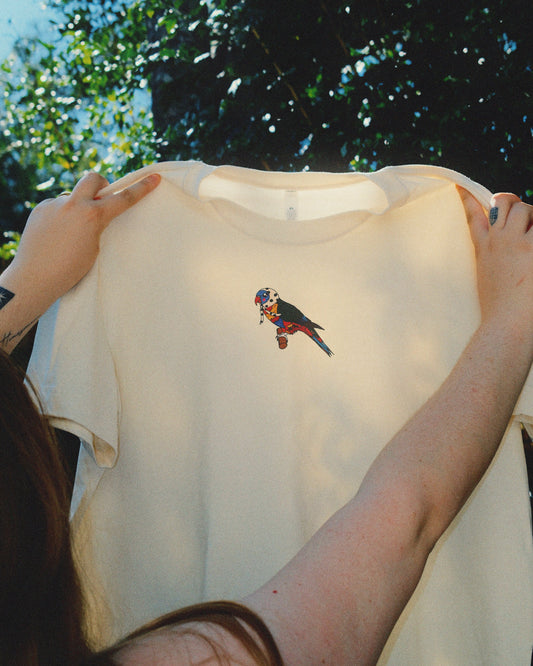 Rainbow Lorikeet Diva Boxy Tee (By Rat Baby)