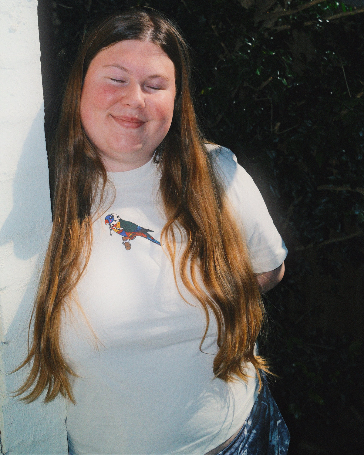 Rainbow Lorikeet Diva Boxy Tee (By Rat Baby)