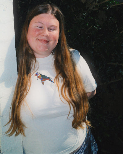 Rainbow Lorikeet Diva Boxy Tee (By Rat Baby)