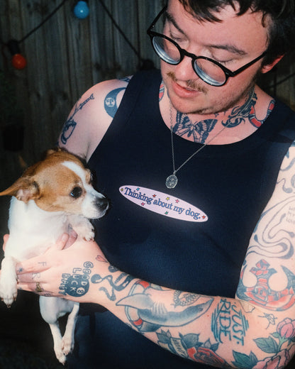 Thinking About My Dog Organic Rib Tank (By Rat Baby)