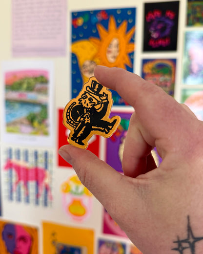 The Golden Rat! Metallic Gold Sticker