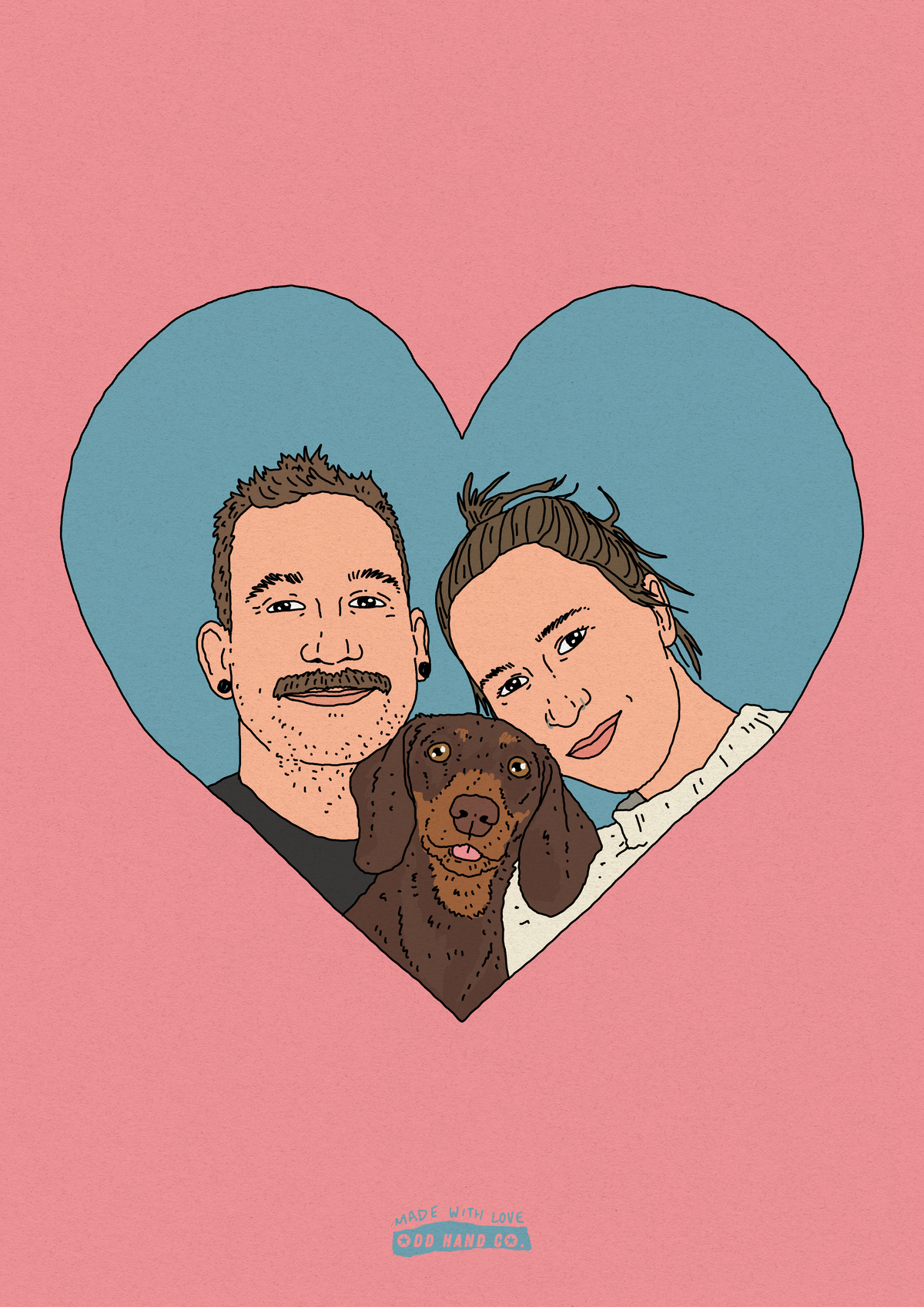 Lovers-in-a-Heart Portrait