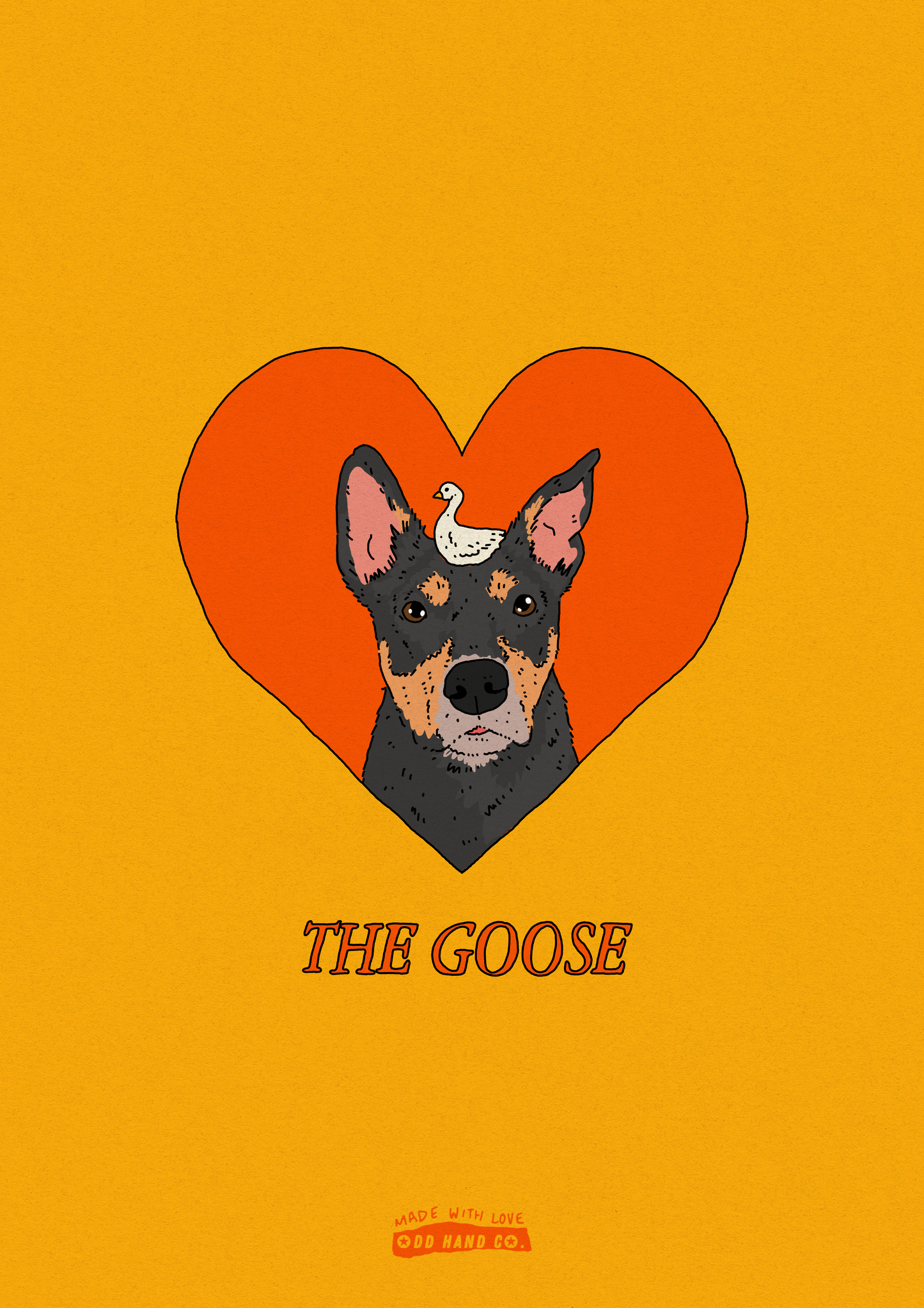 Custom Pet-In-A-Heart Portrait