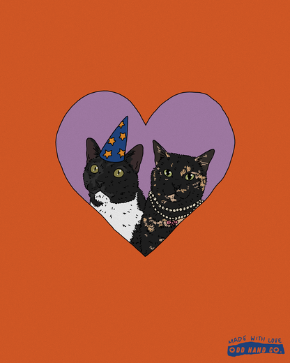 Custom Pet-In-A-Heart Portrait