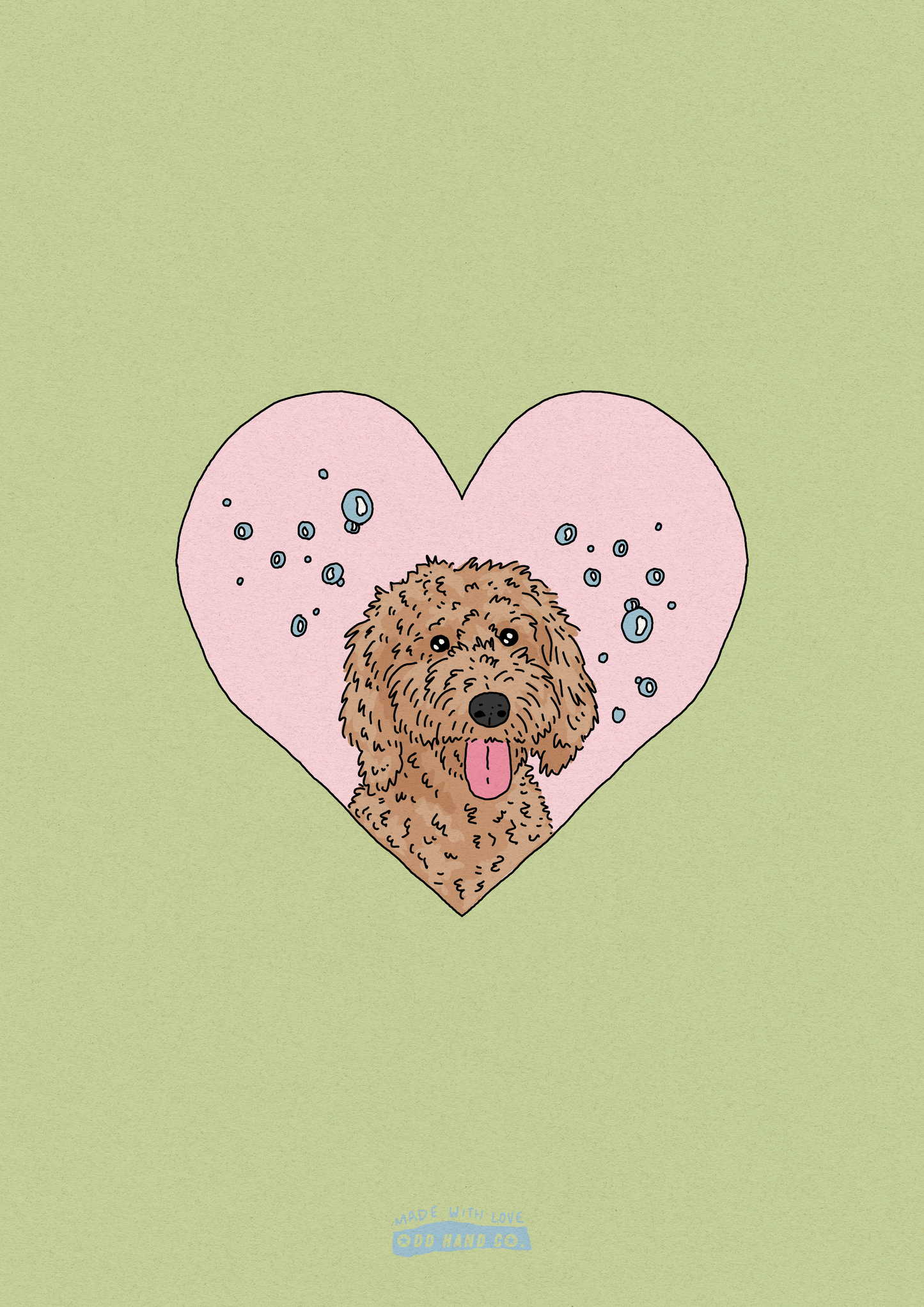 Custom Pet-In-A-Heart Portrait