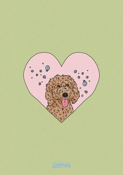 Custom Pet-In-A-Heart Portrait