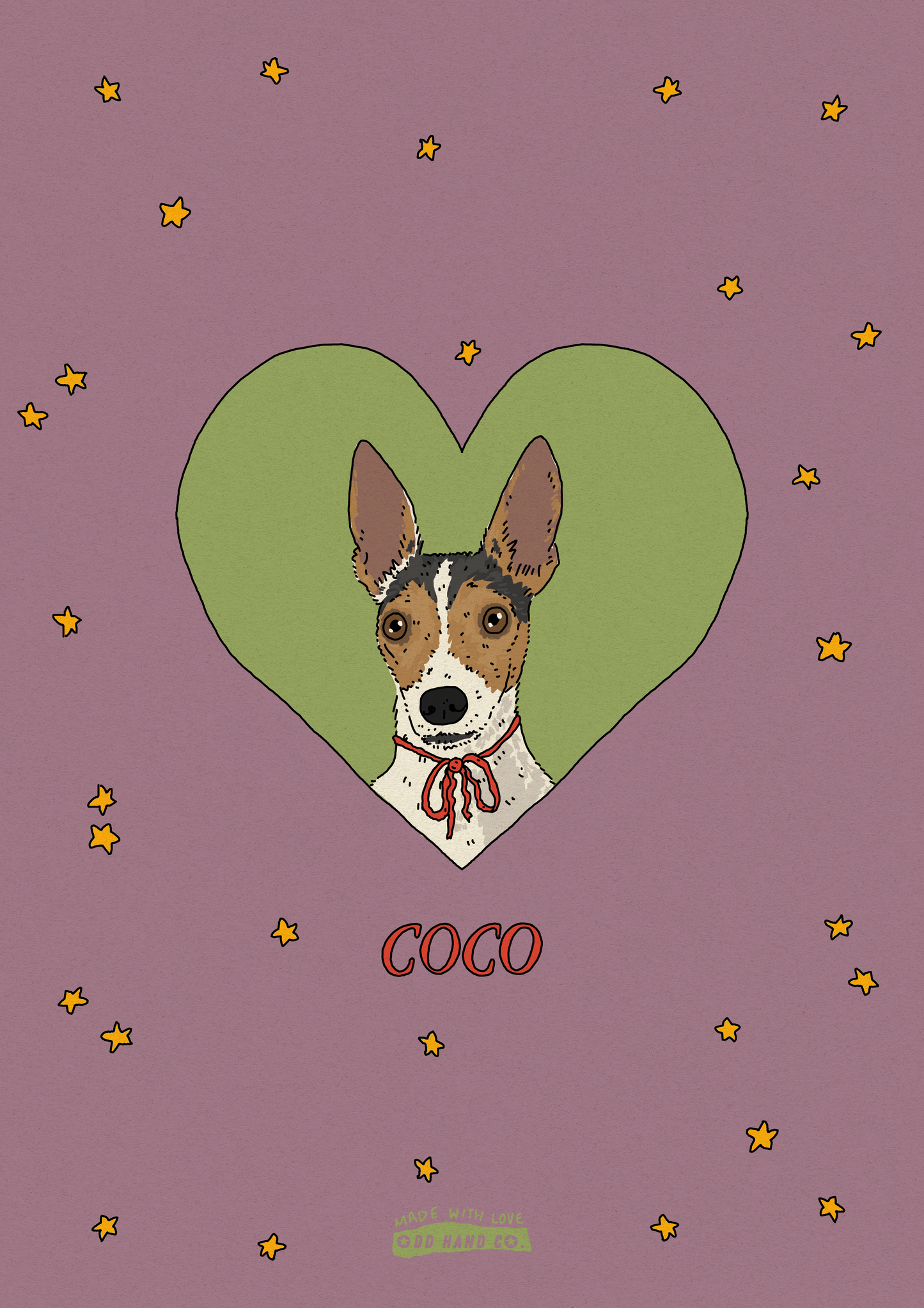 Custom Pet-In-A-Heart Portrait