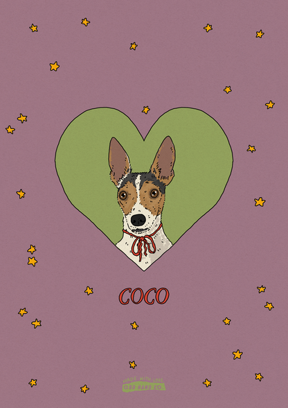 Custom Pet-In-A-Heart Portrait