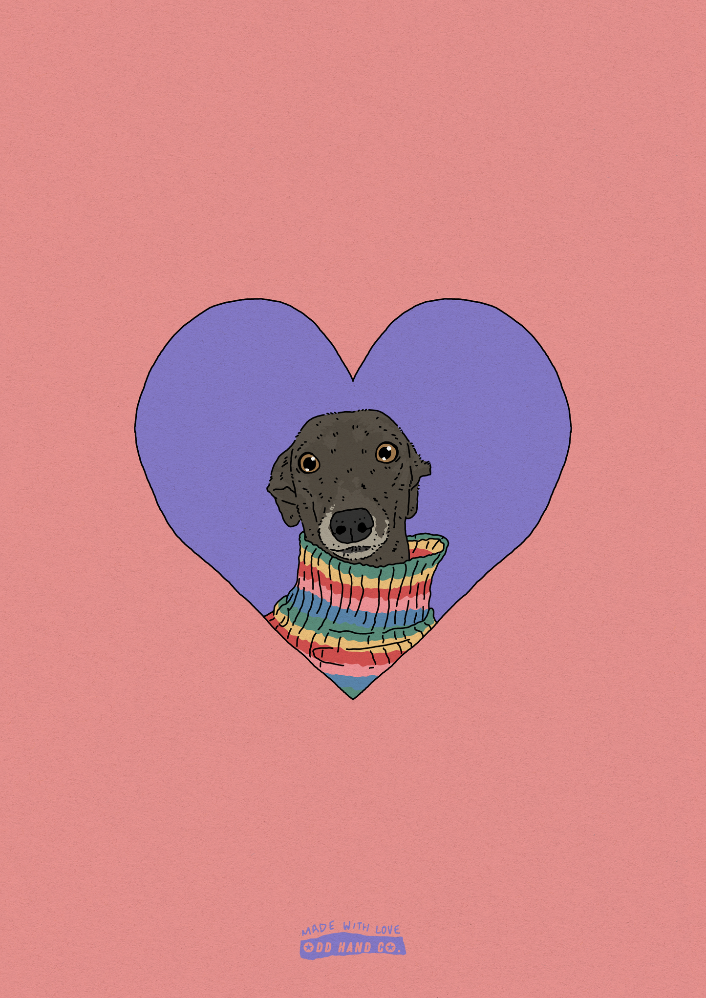 Custom Pet-In-A-Heart Portrait