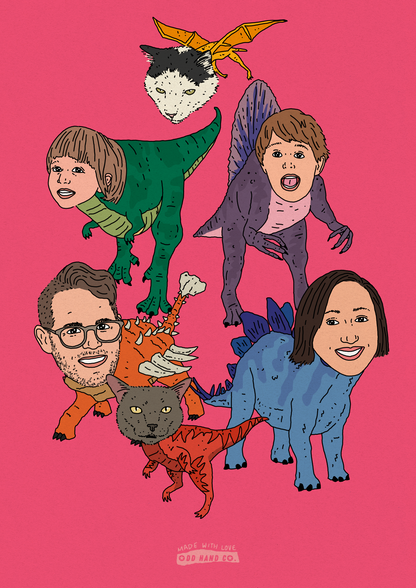 Custom Dinosaur Portrait