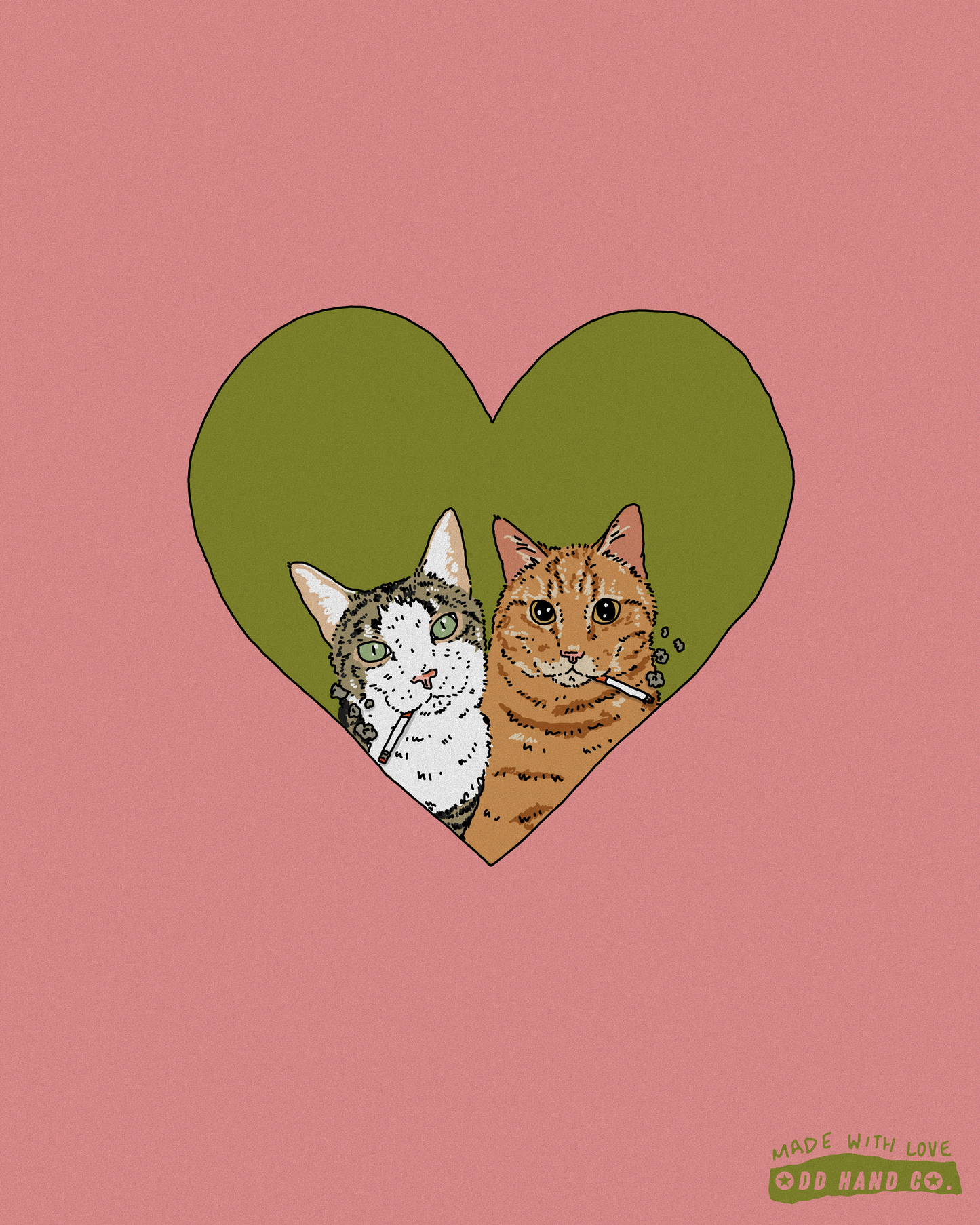 Custom Pet-In-A-Heart Portrait