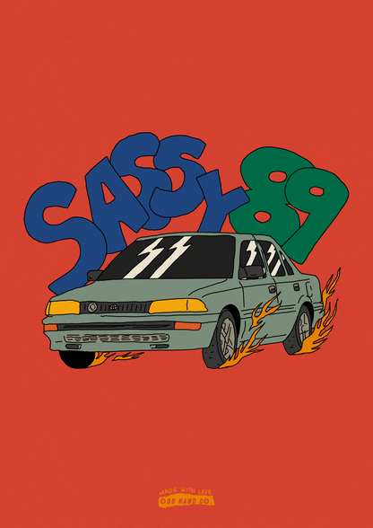 Custom Cartoon Car Portrait