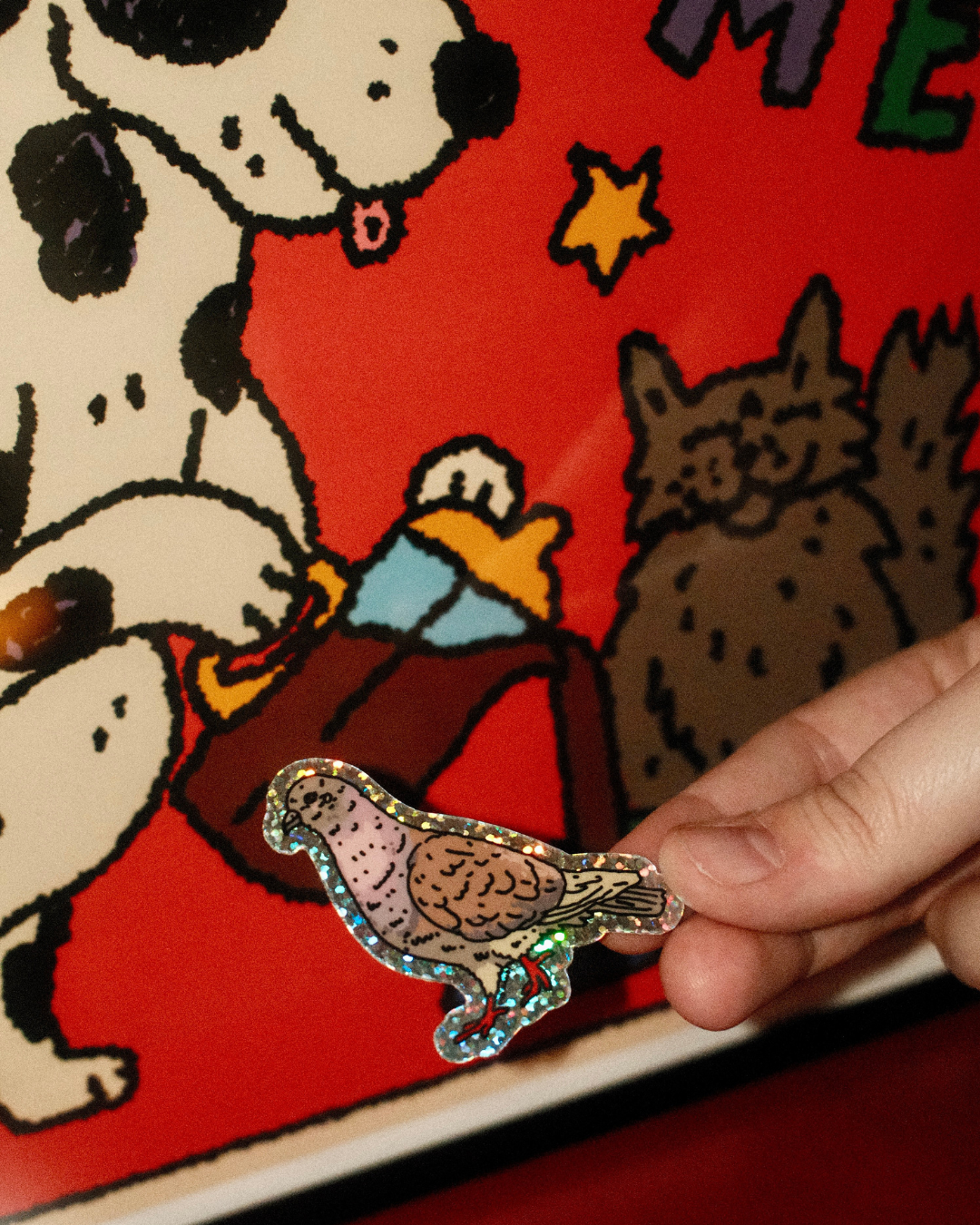 Tokyo Pigeon Holographic Sticker