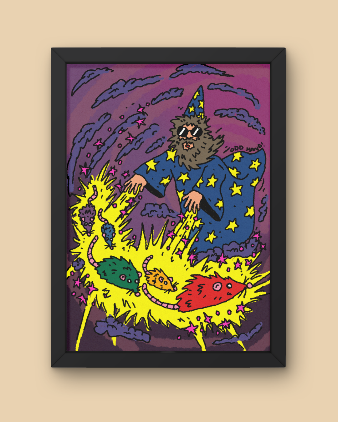 Wizard & The Rats Print