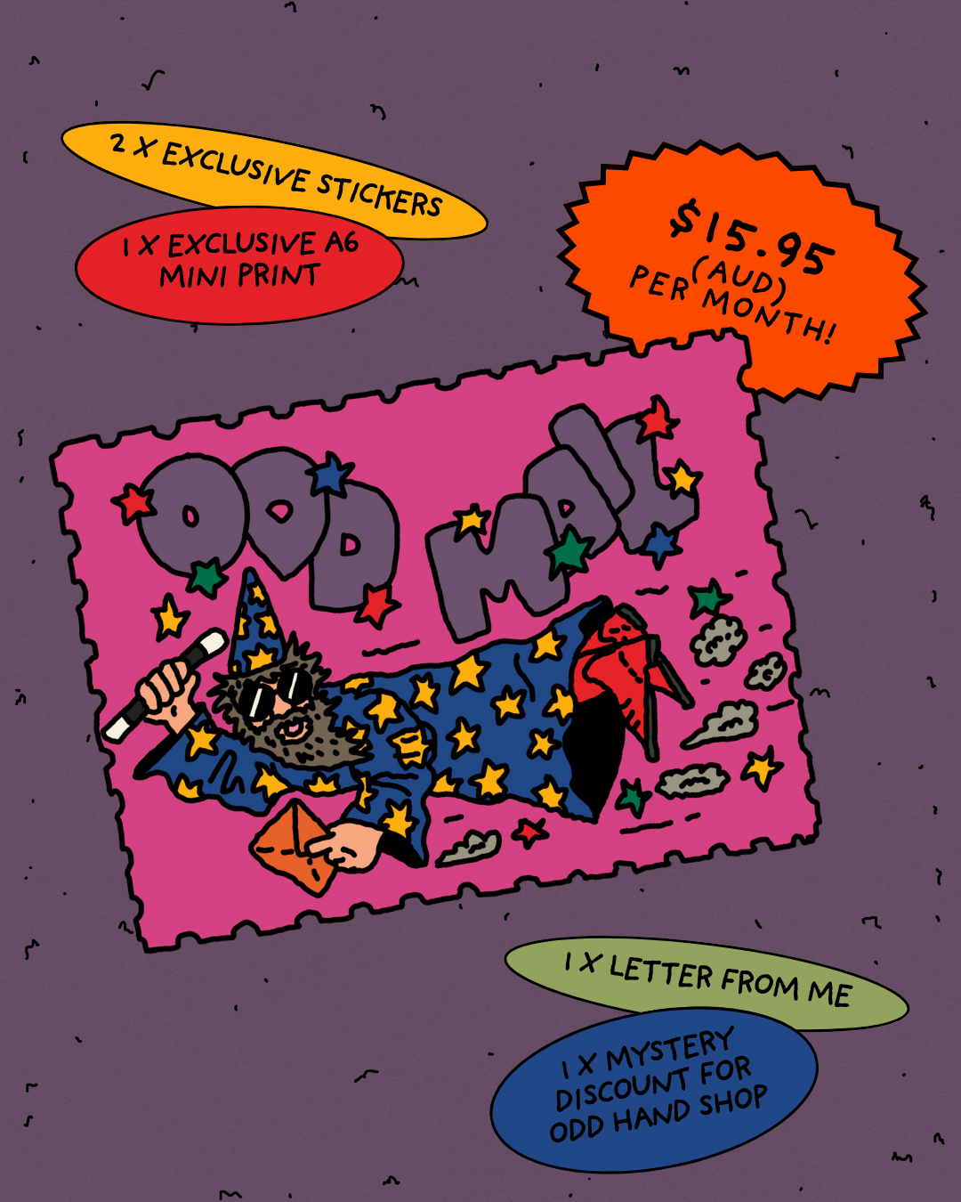 ODD MAIL: Monthly Sticker Club