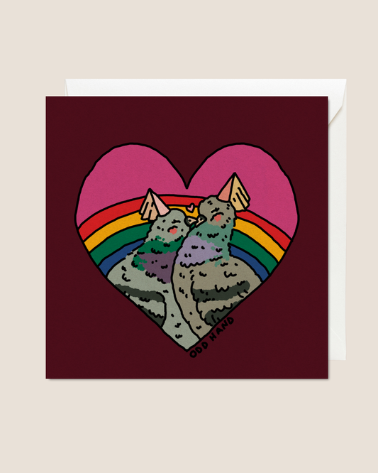 Pigeon Love Card