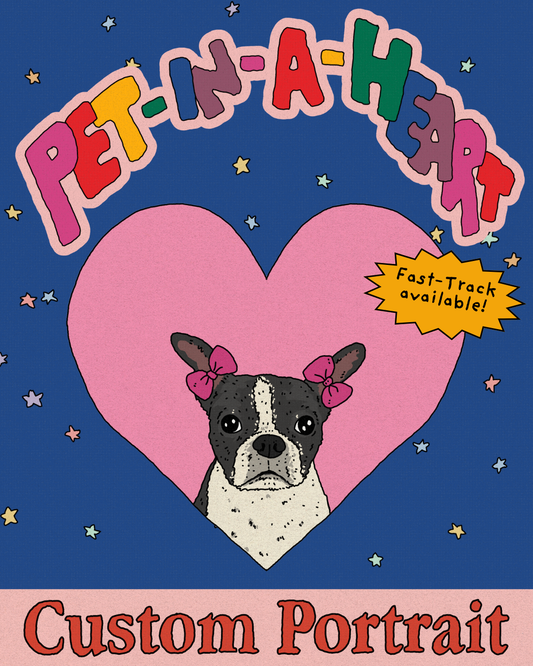 Custom Pet-In-A-Heart Portrait