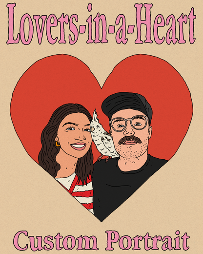 Lovers-in-a-Heart Portrait