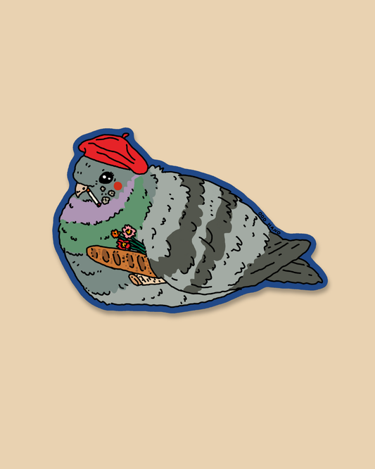 Parisian Pigeon Sticker