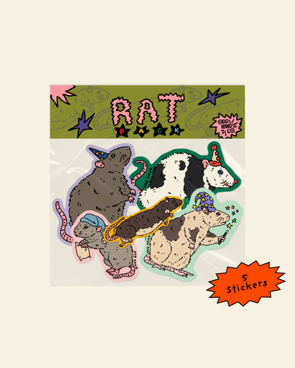 Rat Pack (5 Stickers)