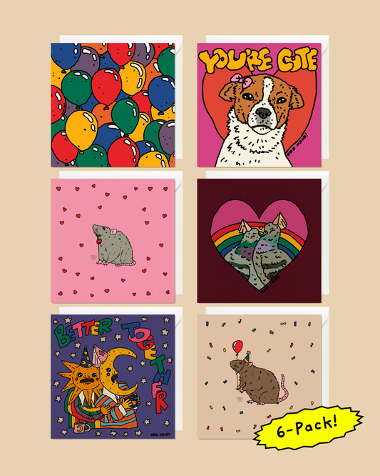 Greeting Card Pack (x6)