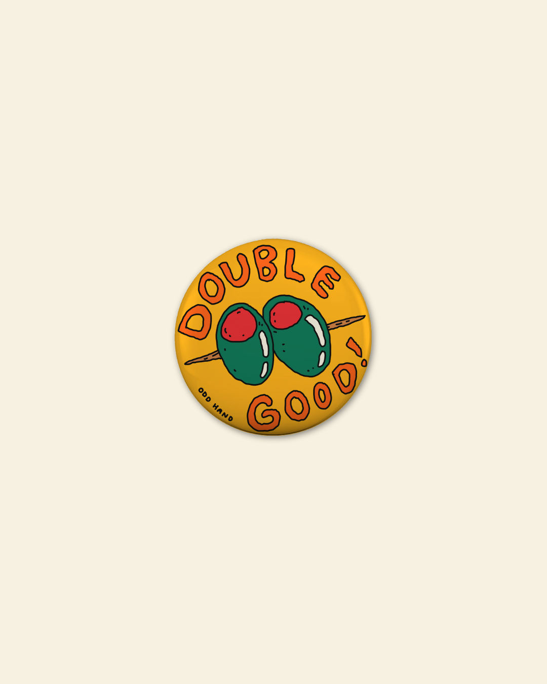 Double Good Olive Badge
