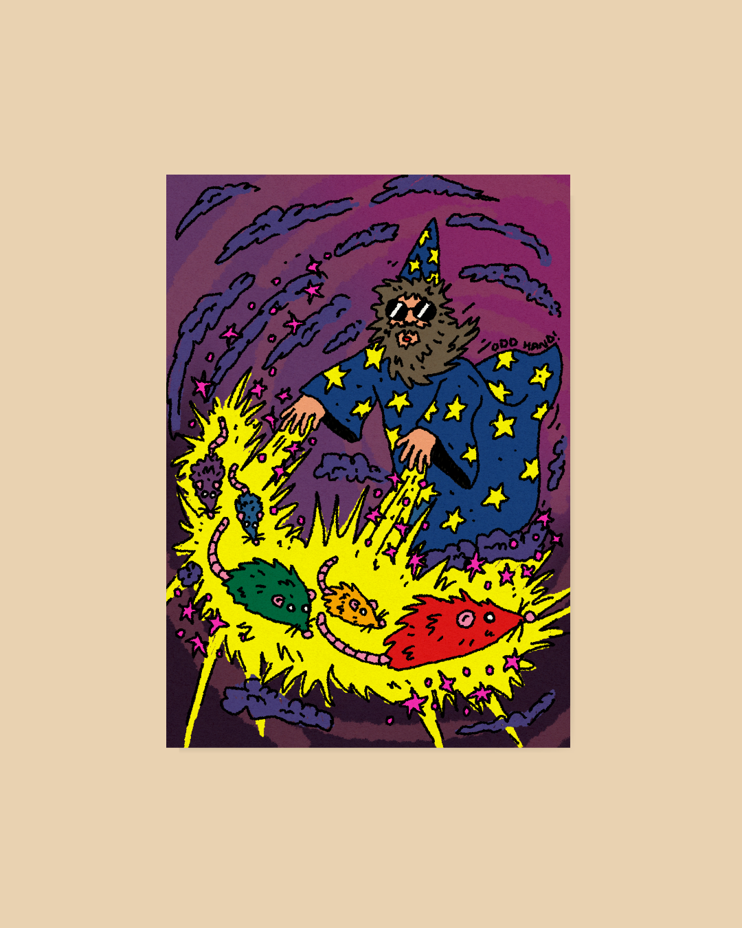 Wizard & The Rats Postcard