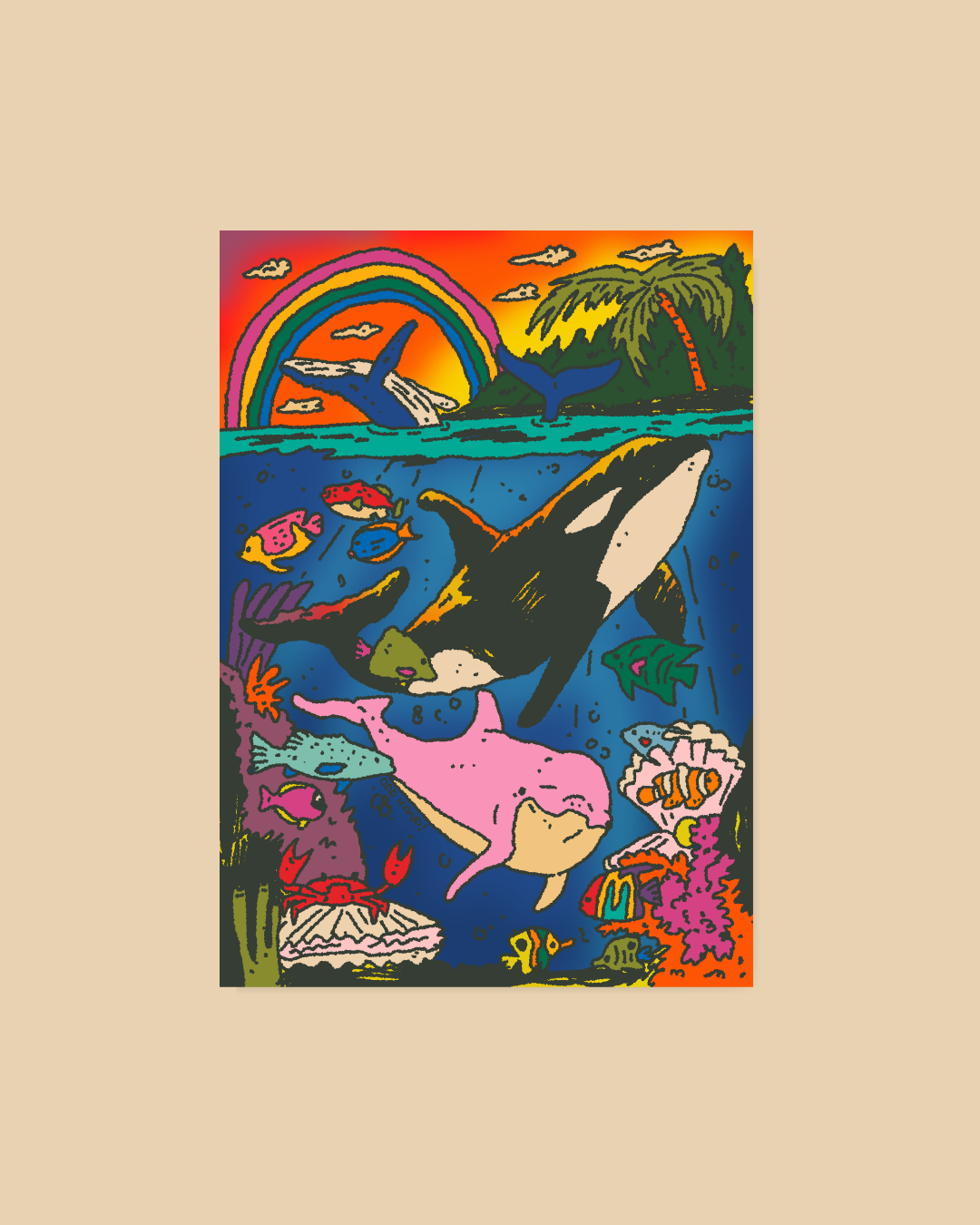 Ocean Paradise Postcard