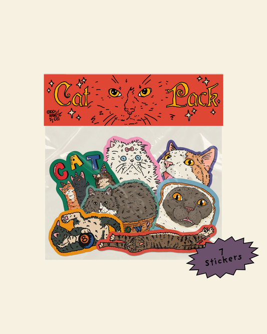 Cat Pack (7 Stickers)