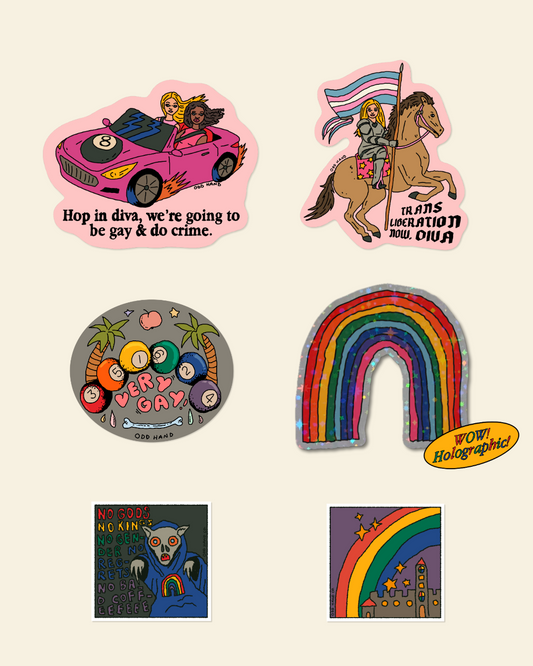 For The Gays Bundle (6 Stickers)