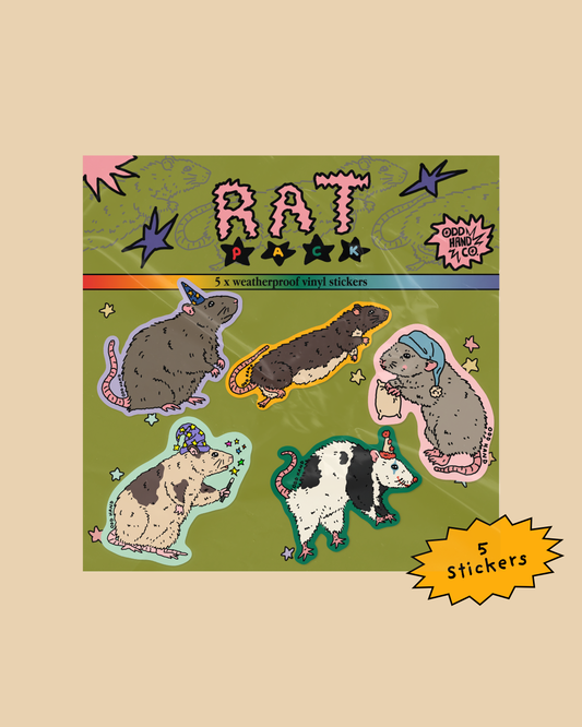 Rat Pack (5 Stickers)