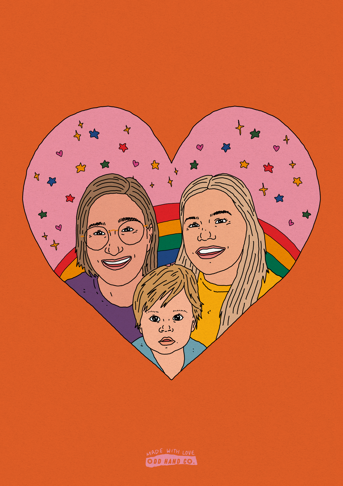 Lovers-in-a-Heart Portrait
