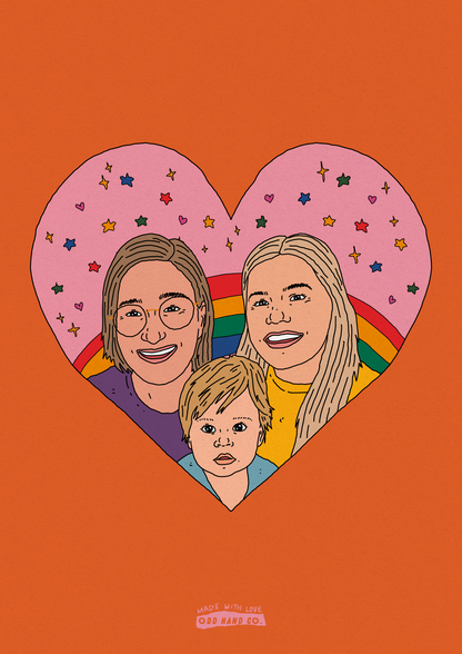 Lovers-in-a-Heart Portrait