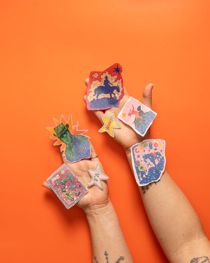 Cowboy Sticker Pack (7 Stickers)