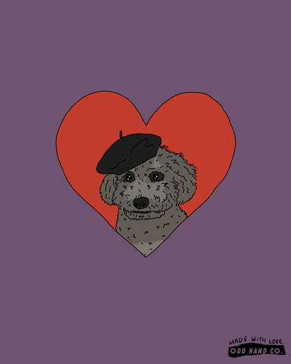 Custom Pet-In-A-Heart Portrait