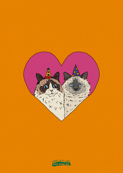 Custom Pet-In-A-Heart Portrait