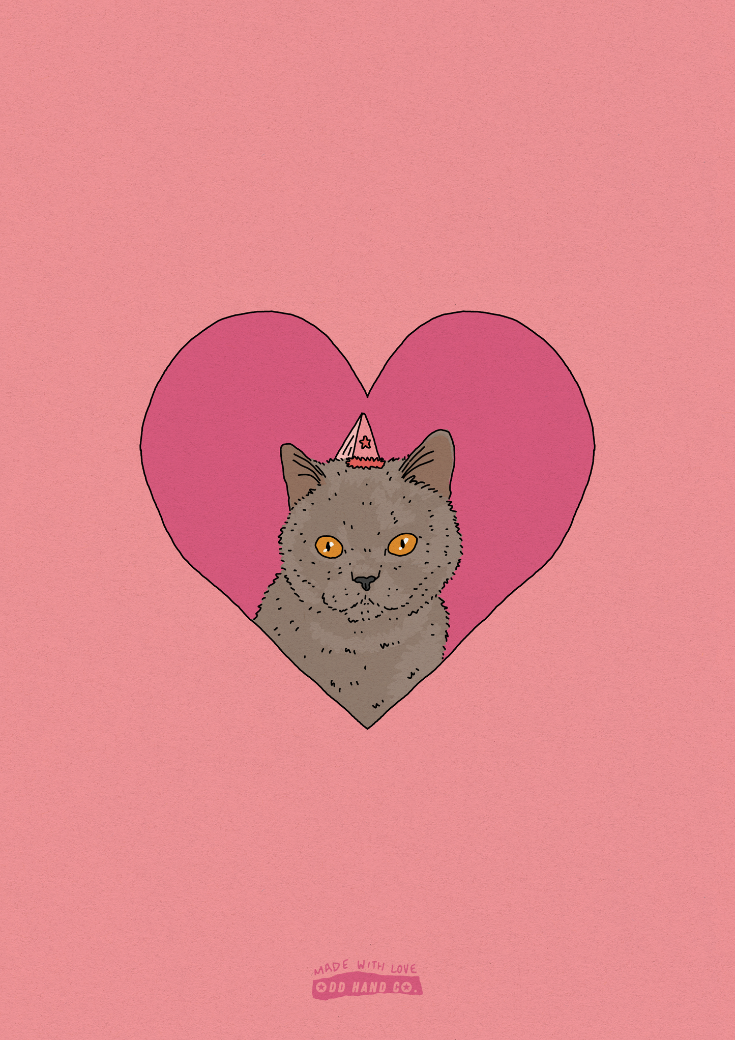 Custom Pet-In-A-Heart Portrait