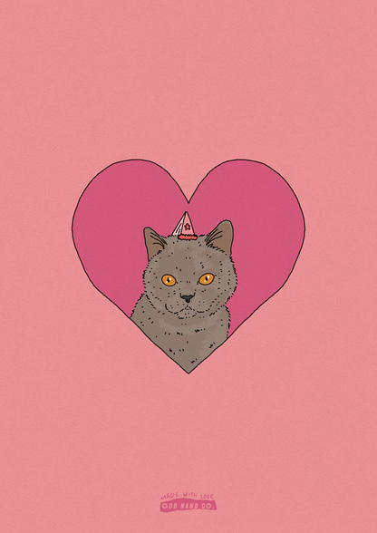 Custom Pet-In-A-Heart Portrait