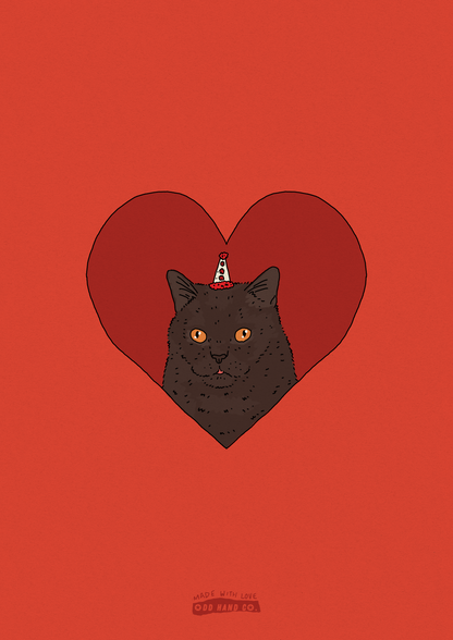 Custom Pet-In-A-Heart Portrait