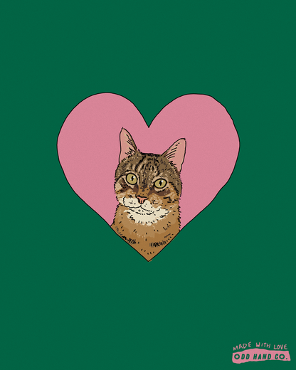 Custom Pet-In-A-Heart Portrait