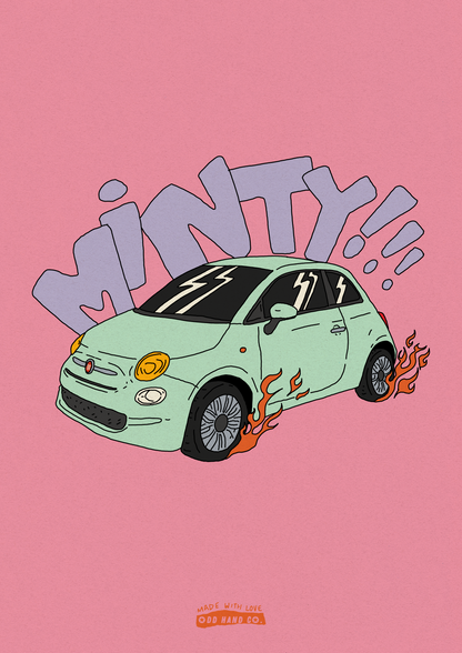 Custom Cartoon Car Portrait