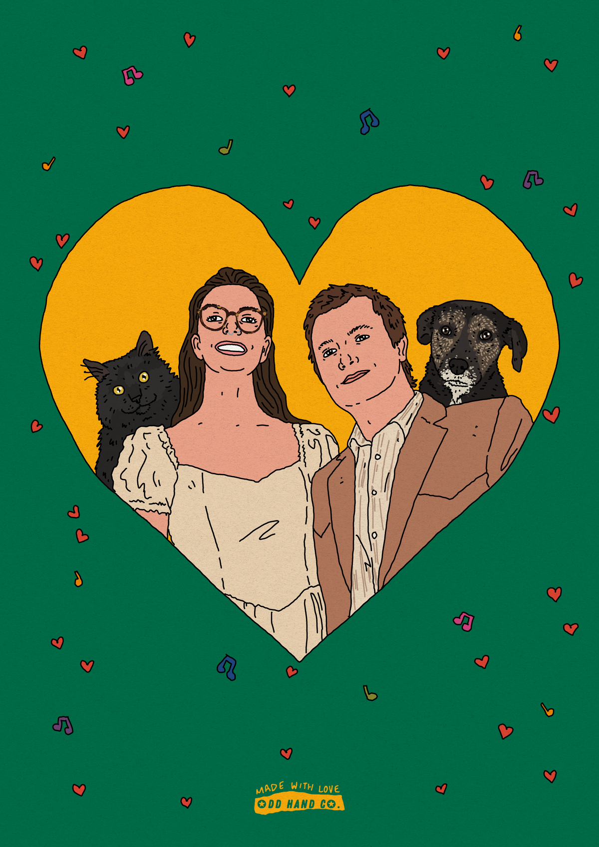 Lovers-in-a-Heart Portrait