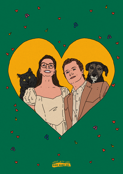 Lovers-in-a-Heart Portrait